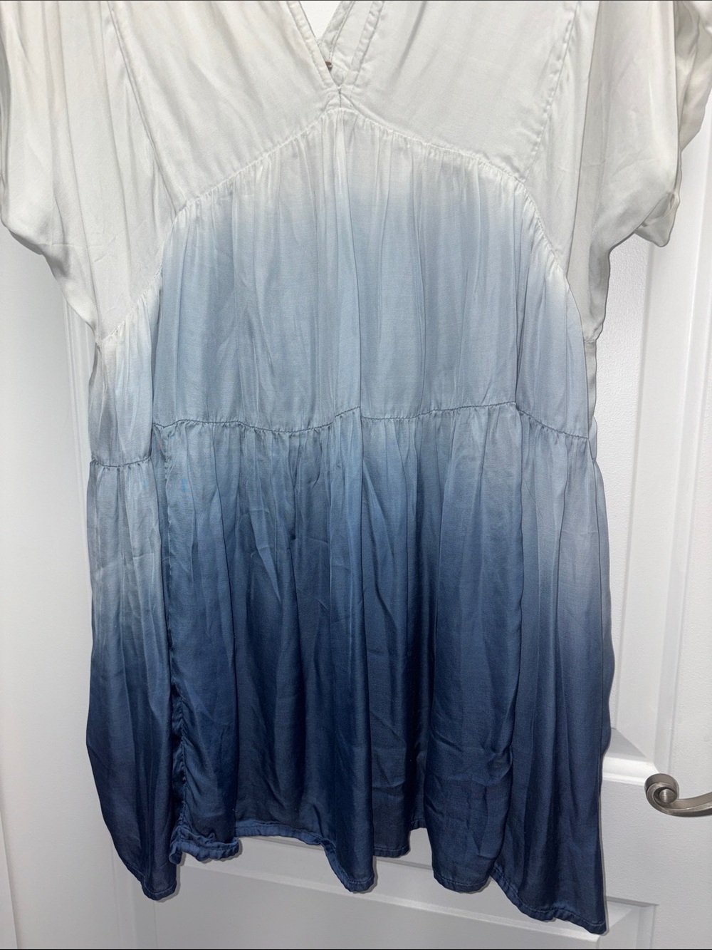 Free People Sun Up Mini Dress Ombre Silky Size Medium - Picture 5 of 8
